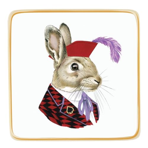 Stock image for Berkley Bestiary Jack Rabbit Porcelain Square Tray for sale by Ebooksweb