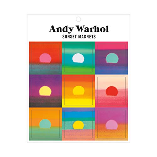 9780735362819: Andy Warhol Sunset Magnet Set – Artistic Refrigerator Magnets, Includes 9 Colorful Designs from Artist Andy Warhol, Each One Measures 1.5” x 1.5” – Makes A Great Gift for Art Fans