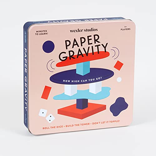 Stock image for Paper Gravity Game Fun Balancing Game for 2+ Players, Easy to Play Game for Ages 6+ Convenient Storage Tin and Instructions Included, Great for Family Game Night for sale by Bookoutlet1