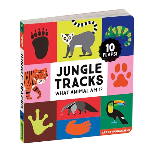 Stock image for Jungle Tracks - Lift the Flap Interactive Jungle Animal Board Book for Young Children for sale by Magers and Quinn Booksellers
