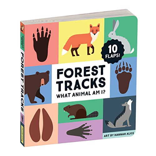 Stock image for Forest Tracks: What Animal Am I? Lift-The-Flap Board Book for sale by Better World Books