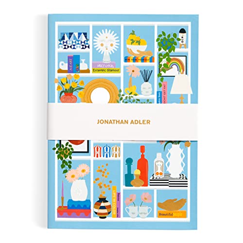 Imagen de archivo de Jonathan Adler Shelfie - Multifunctional A5 Journal with Chic and Fashionable Artwork of Iconic Living Room Shelf Includes 160 Lined Pages and Sticker Sheet a la venta por Magers and Quinn Booksellers
