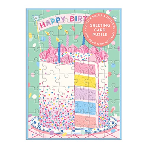 Stock image for Confetti Birthday Cake Greeting Card Puzzle for sale by Russell Books
