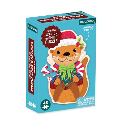 9780735379060: Cinnamon Otter 48 Piece Scratch and Sniff Shaped Mini Pzl