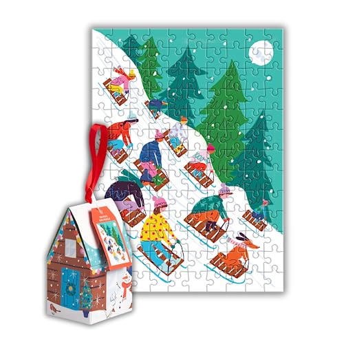 Stock image for Winter Sledding 130pc Puzzle Ornament for sale by Russell Books