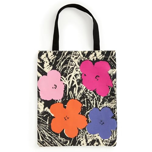 9780735380653: Warhol Flowers Canvas Tote Bag - Pink