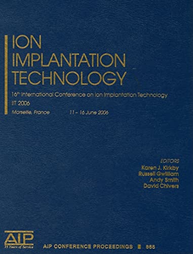 Stock image for ION IMPLANTATION TECHNOLOGY (HB) for sale by Kanic Books