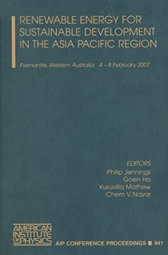 Beispielbild fr Renewable Energy for Sustainable Development in the Asia Pacific Region zum Verkauf von Books Puddle