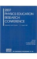 Imagen de archivo de Physics Education Research Conference 2007 a la venta por Better World Books