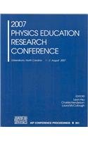 9780735404656: 2007 Physics Education Research Conference: Greensboro, North Carolina 1-2 August 2007 (AIP Conference Proceedings, 951)