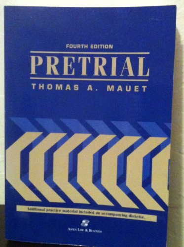 9780735500525: Pretrial (Sourcebook S.)