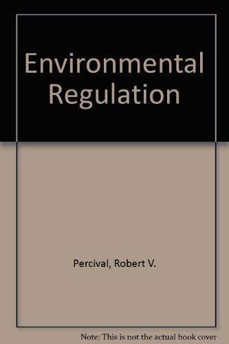 Beispielbild fr Environmental Regulation zum Verkauf von Wonder Book