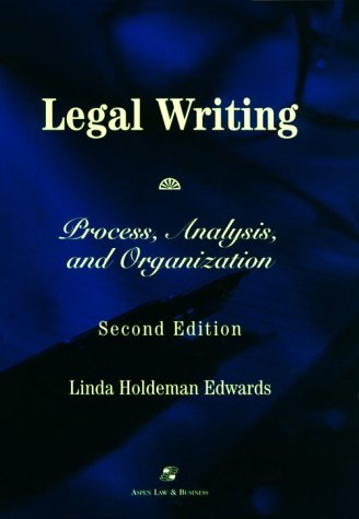 Stock image for Legal Writing: Process, Analysis, and Organization for sale by SecondSale
