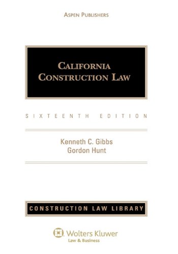 Stock image for California Construction Law for sale by -OnTimeBooks-