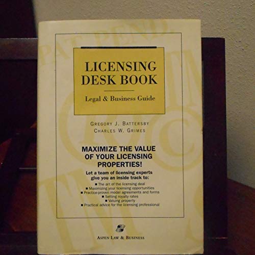 9780735505674: Licensing Desk Book