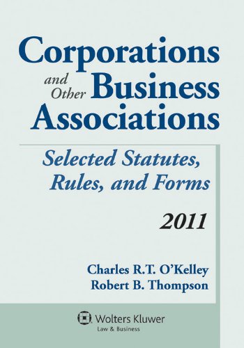 9780735508057: Corporations & Other Business Associations 2011 Statutory Supp