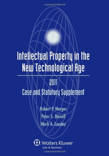 Stock image for Intellectual Property New Technological Age, 2011 Statutory Supplement for sale by Better World Books