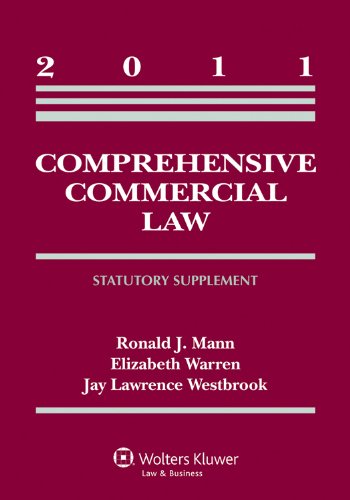 Imagen de archivo de Comprehensive Commercial Law 2011 Statutory Supplement a la venta por Half Price Books Inc.