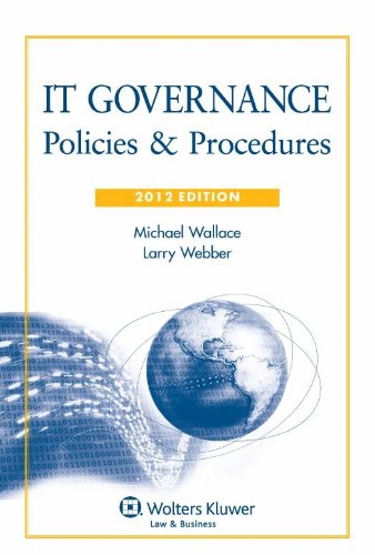 Beispielbild fr IT Governance: Policies & Procedures, 2012 Edition with CD zum Verkauf von HPB-Red