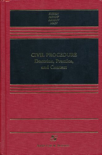 Beispielbild fr Civil Procedure: Doctrine, Practice and Context zum Verkauf von Wonder Book