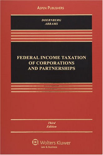 9780735512115: Federal Income Taxation of Corporations and Partnerships (Casebook S.)