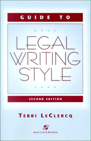 9780735512252: Guide to Legal Writing