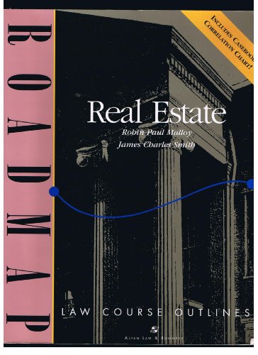 Stock image for Real Estate (Roadmap Law Course Outlines) for sale by Wonder Book
