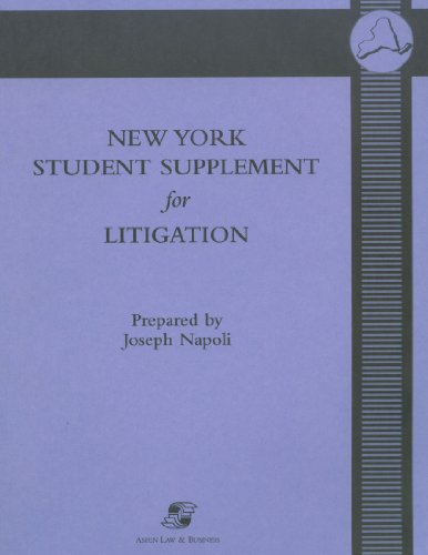 9780735512856: New York Student Supplement for Litigation