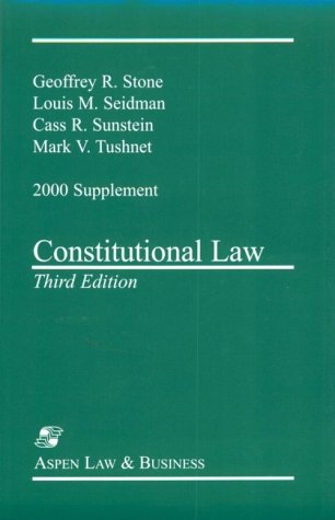 Stock image for Constitutional Law 3rd Ed 2000 Supplement for sale by a2zbooks