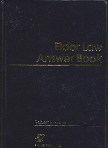 Stock image for Elder Law Answer Book for sale by Wonder Book