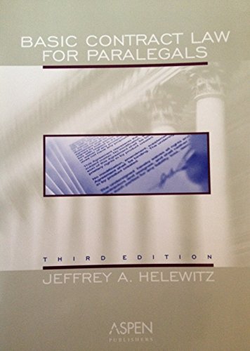 Imagen de archivo de Basic Contract Law for Paralegals a la venta por Better World Books