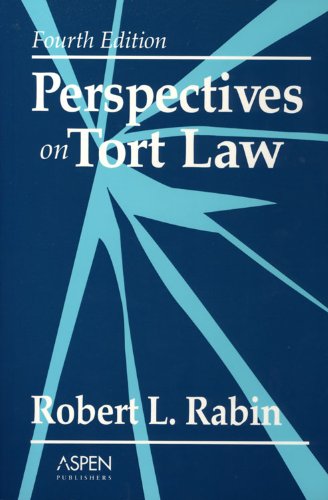 Beispielbild fr Perspectives on Tort Law (Perspectives on Law Reader Series) zum Verkauf von The Maryland Book Bank