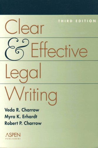 Beispielbild fr Clear and Effective Legal Writing zum Verkauf von Wonder Book