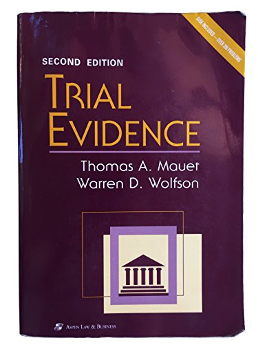 Stock image for Trial Evidence, Second Edition with Book and Disk (Casebook) for sale by Open Books