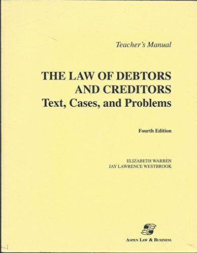 Imagen de archivo de Law of Debtors and Creditors a la venta por dsmbooks