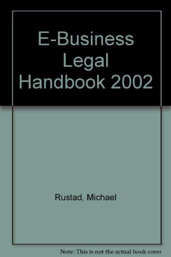 Stock image for E-Business Legal Handbook 2002 for sale by HPB-Red