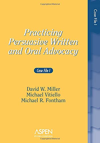 Imagen de archivo de Practicing Persuasive Written and Oral Advocacy: Case File I a la venta por ThriftBooks-Dallas