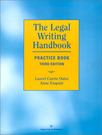 9780735524897: The Legal Writing Handbook Practice Book