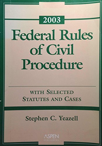 Stock image for Federal Rules of Civil Procedure, 2003 Statutory Supplement for sale by HPB-Diamond