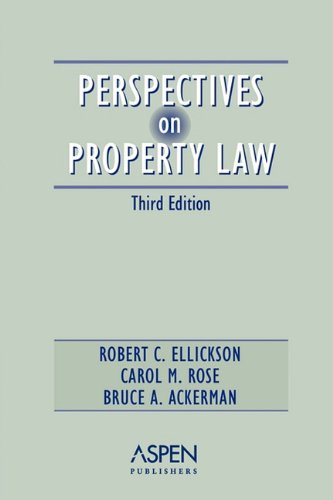 Beispielbild fr Perspectives on Property Law, Third Edition zum Verkauf von SecondSale