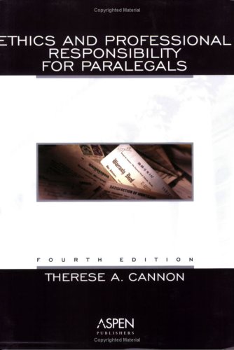 Beispielbild fr Ethics and Professional Responsibility for Paralegals zum Verkauf von Wonder Book