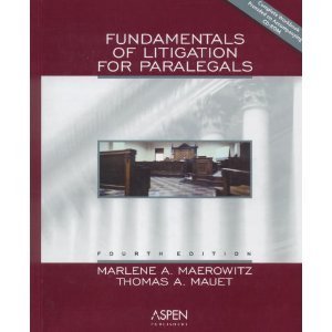 9780735529175: Fundamentals of Litigation for Paralegals, Fourth Edition