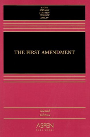 9780735529298: First Amendment 2/E Pb