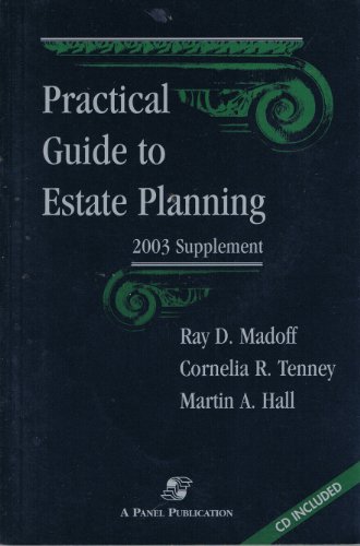 Beispielbild fr Practical Guide to Estate Planning: 2003 Supplement zum Verkauf von HPB-Red