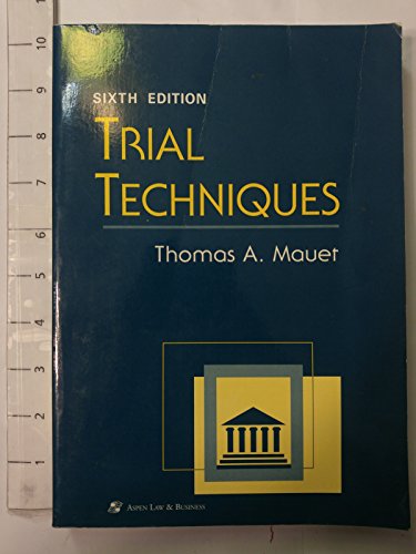 Stock image for Trial Techniques (Coursebook Series) for sale by Ergodebooks