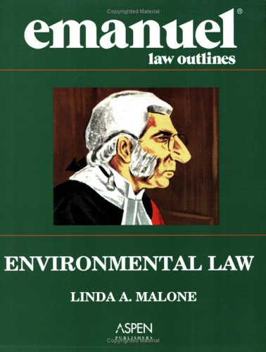 Beispielbild fr Emanuel Law Outlines: Environmental Law zum Verkauf von Wonder Book