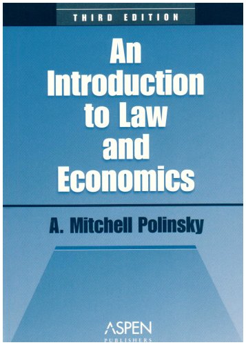 Beispielbild fr Introduction To Law and EConomics, Third Edition zum Verkauf von SecondSale