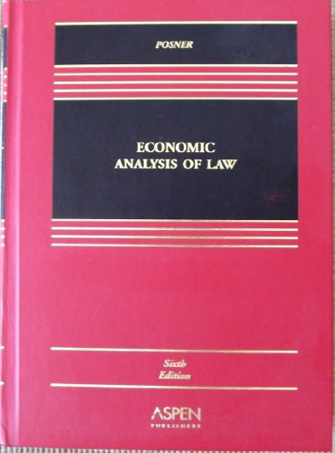 9780735534742: Economic Analysis of Law