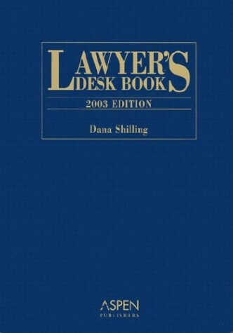 9780735535497: Lawyer's Desk Book 2003