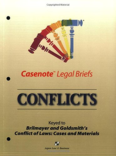 Beispielbild fr Casenote Legal Briefs: Conflicts - Keyed to Brilmayer & Goldsmith zum Verkauf von HPB-Movies